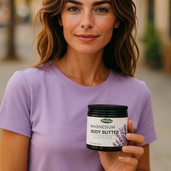 Magnesium Body Butter Lavender for Relaxation 12oz Jar NIB - Picture 10 of 11